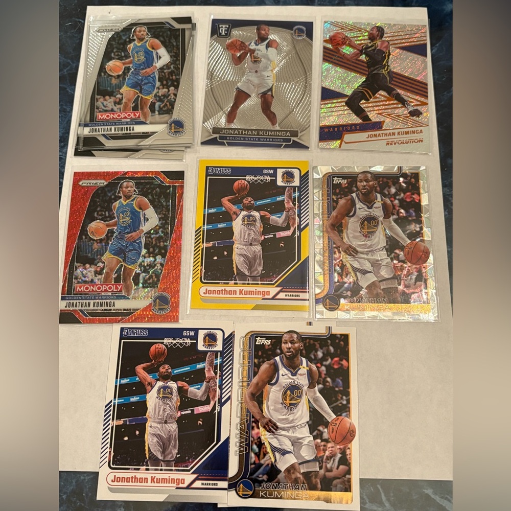 Jonathan Kuminga Basketball Cards Golden Warriors